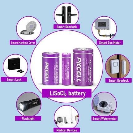 Milesight Battery ER26500 9000mAh 3.6V Battery C-Cell Li-SoCl2 Lithium