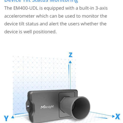 Milesight IOT (Ursalink) LoRaWAN Milesight EM400-UDL LoRaWAN Ultrasonic Distance Sensor