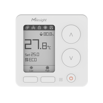 Milesight LoRaWAN Milesight WT30x LoRaWAN Smart Fan Coil Thermostat Temperature Control