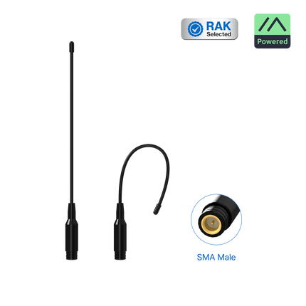 RAK Wireless LoRaWAN Flexible Whip Antenna Meshtastic LoRa LoRaWAN 902-928 MHz