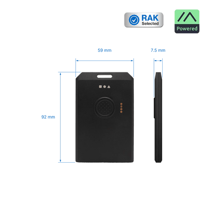 RAK Wireless Meshtastic WisMesh Tag, The Pocket-Sized, Compact Meshtastic Tracker