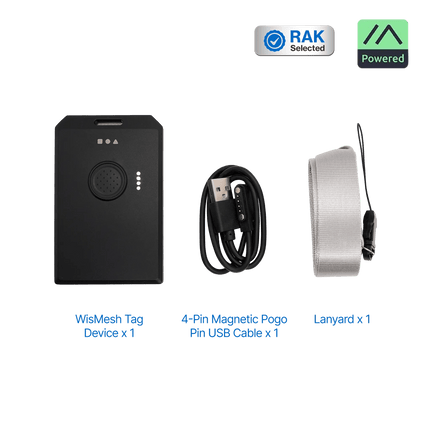RAK Wireless Meshtastic WisMesh Tag, The Pocket-Sized, Compact Meshtastic Tracker