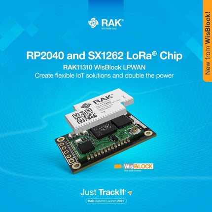 RAK Wireless Wisblock RAK11310 Raspberry Pi RP2040 Core for LoRaWAN with LoRa SX1262