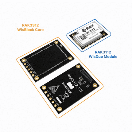 RAK Wireless Wisblock RAK3312 ESP32-S3 WiFi BLE Dual Core Module for LoRaWAN® with LoRa SX1262