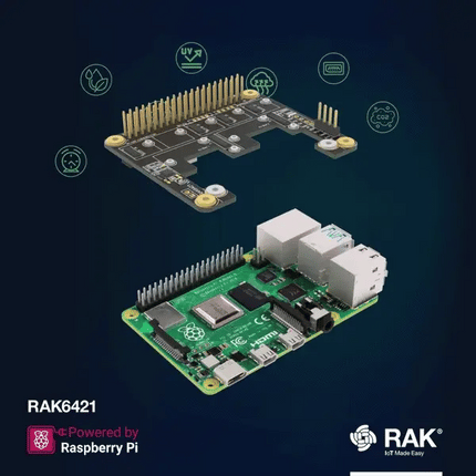 RAK Wireless Wisblock WisMesh Pi HAT RAK6421 Meshtastic Raspberry Pi
