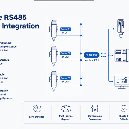 Seeed Studio Air Quality RS485 VOC NOx Temperature and Humidity Sensor Modbus RTU RS485 Air Quality Index