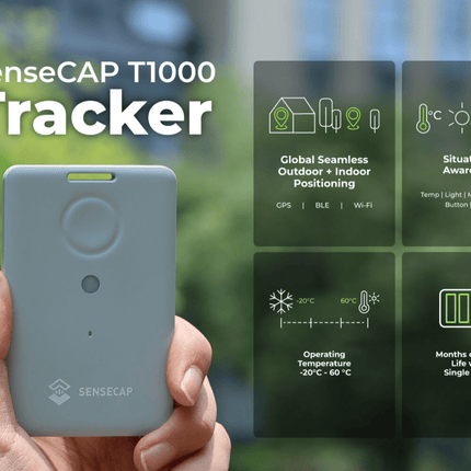 Seeed Studio LoRa IoT SenseCAP T1000 LoRaWAN Indoor and Outdoor GPS Tracker