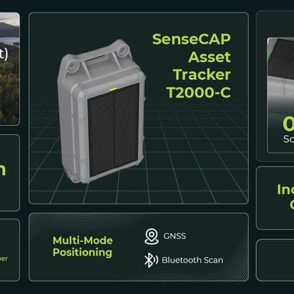 Seeed Studio Tracking Device SenseCAP Asset Tracker T2000 for Indoor and Outdoor Positioning GNSS