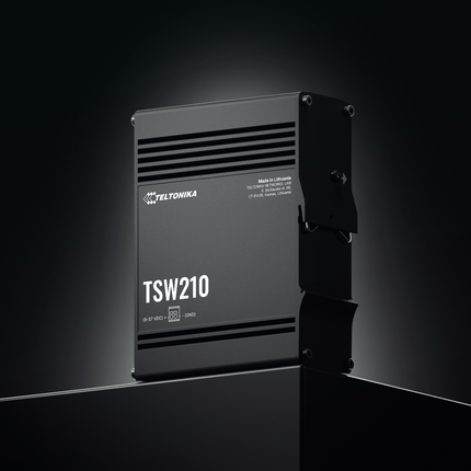 Teltonika Ethernet Switch Teltonika TSW210 DIN Rail 8-Port Gigabit Ethernet Switch with SFP