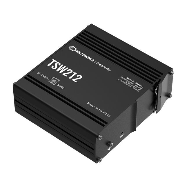 Teltonika Ethernet Switch Teltonika TSW212 DIN Rail 8-Port Ethernet Managed Switch 2x SFP