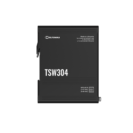 Teltonika Ethernet Switch Teltonika TSW304 DIN Rail 4-Port Gigabit Ethernet Switch