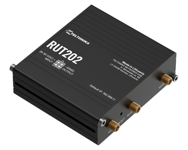 Teltonika Modem-Router Teltonika RUT202 Industrial Rugged Compact Cellular LTE 4G Router Dual SIM