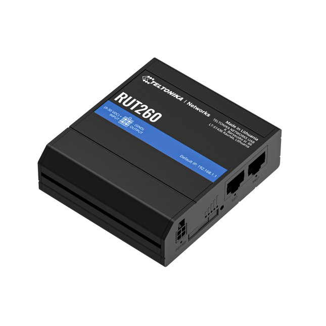Teltonika Modem-Router Teltonika RUT260 Industrial Rugged Cellular LTE 4G CAT6 Router WiFi