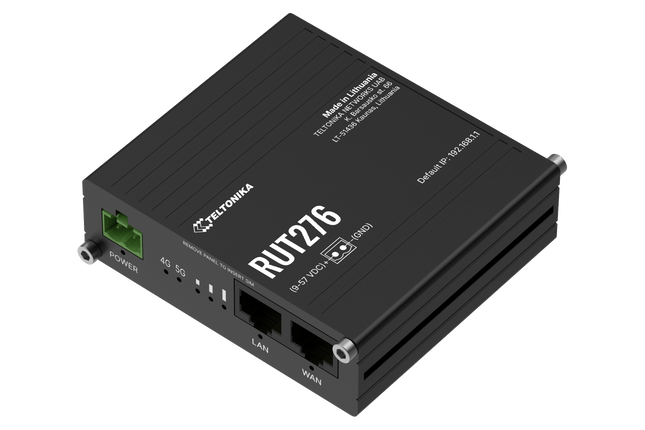 Teltonika Modem-Router Teltonika RUT276 Industrial Rugged Cellular 5G RedCap Router