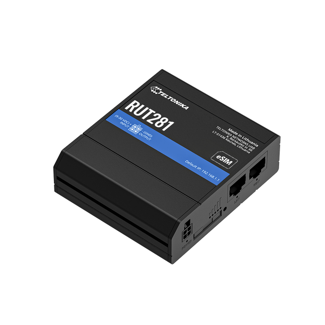 Teltonika Modem-Router Teltonika RUT281 Industrial Rugged Compact Cellular LTE 4G Router