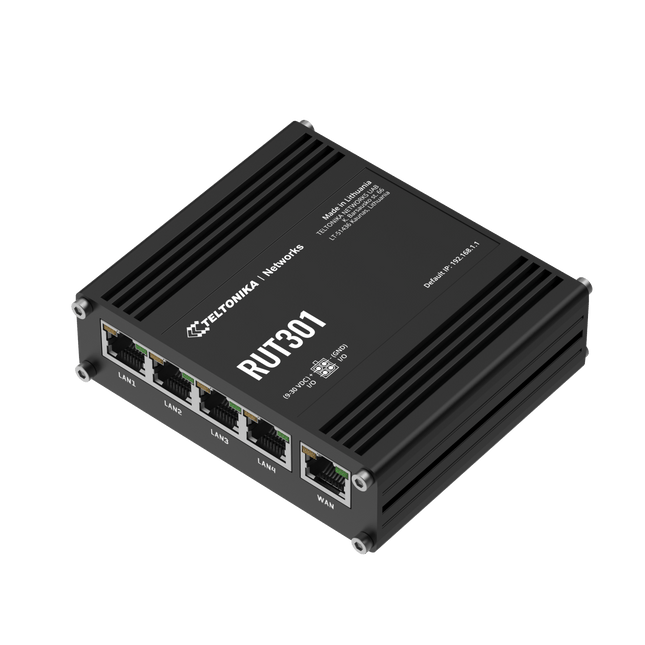 Teltonika Modem-Router Teltonika RUT301 Industrial Rugged Ethernet Router