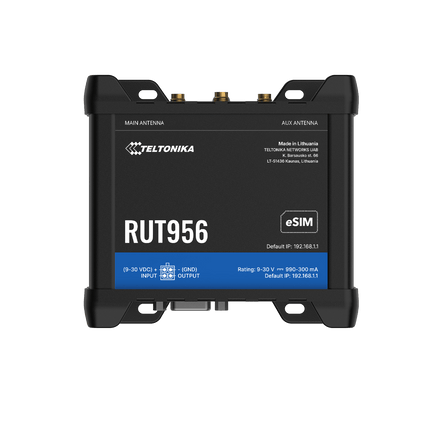 Teltonika Modem-Router Teltonika RUT956 Industrial Rugged Cellular LTE 4G Router WiFi GNSS
