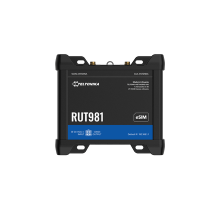 Teltonika Modem-Router Teltonika RUT981 Industrial Rugged Cellular LTE 4G Router Global SIM