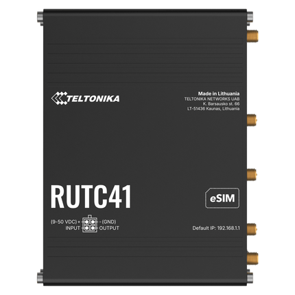 Teltonika Modem-Router Teltonika RUTC41 Industrial Rugged Cellular 4G Edge Router WiFi6 1GB RAM
