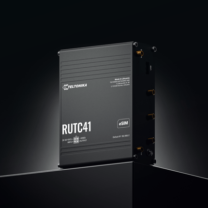 Teltonika Modem-Router Teltonika RUTC41 Industrial Rugged Cellular 4G Edge Router WiFi6 1GB RAM