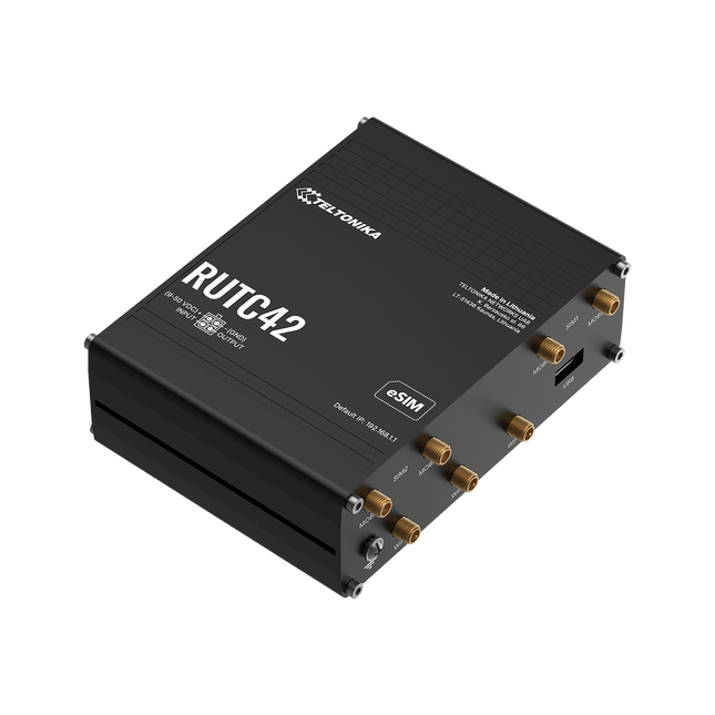 Teltonika Modem-Router Teltonika RUTC42 Industrial Rugged Cellular LTE 4G Dual Modem Edge Router