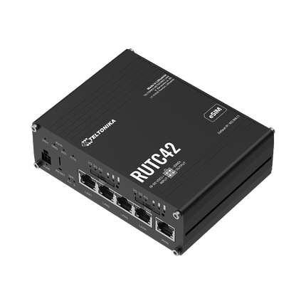 Teltonika Modem-Router Teltonika RUTC42 Industrial Rugged Cellular LTE 4G Dual Modem Edge Router