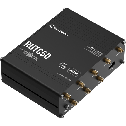 Teltonika Modem-Router Teltonika RUTC50 Industrial Rugged Cellular 5G Router Powerhouse with WiFi6