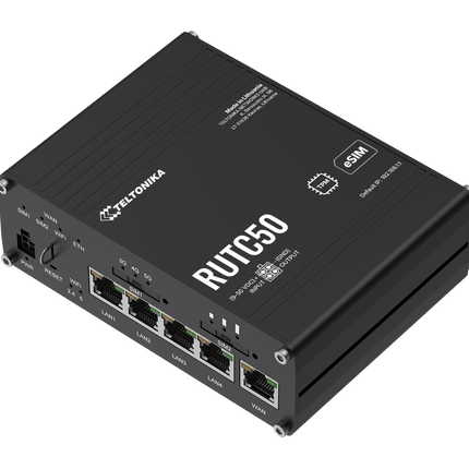 Teltonika Modem-Router Teltonika RUTC50 Industrial Rugged Cellular 5G Router Powerhouse with WiFi6