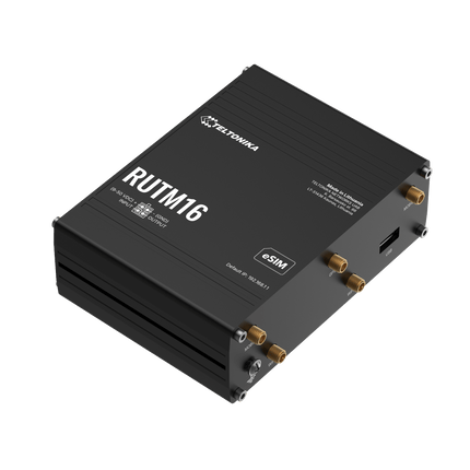 Teltonika Modem-Router Teltonika RUTM16 Industrial Rugged Cellular LTE 4G Cat6 ESIM Router