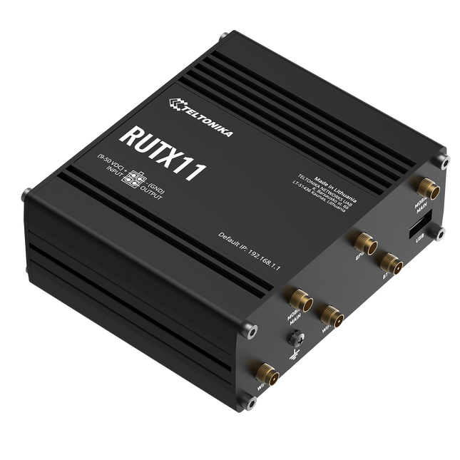 Teltonika Modem-Router Teltonika RUTX11 Industrial Rugged Cellular LTE 4G CAT6 Router WiFi