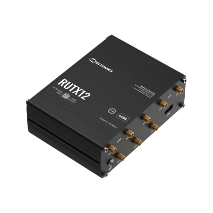 Teltonika Modem-Router Teltonika RUTX12 Industrial Rugged Cellular DUAL LTE 4G CAT6 Router WiFi