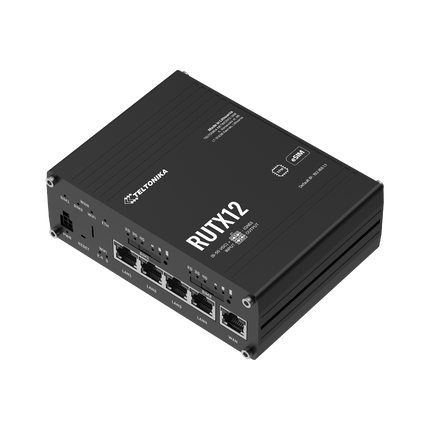 Teltonika Modem-Router Teltonika RUTX12 Industrial Rugged Cellular DUAL LTE 4G CAT6 Router WiFi