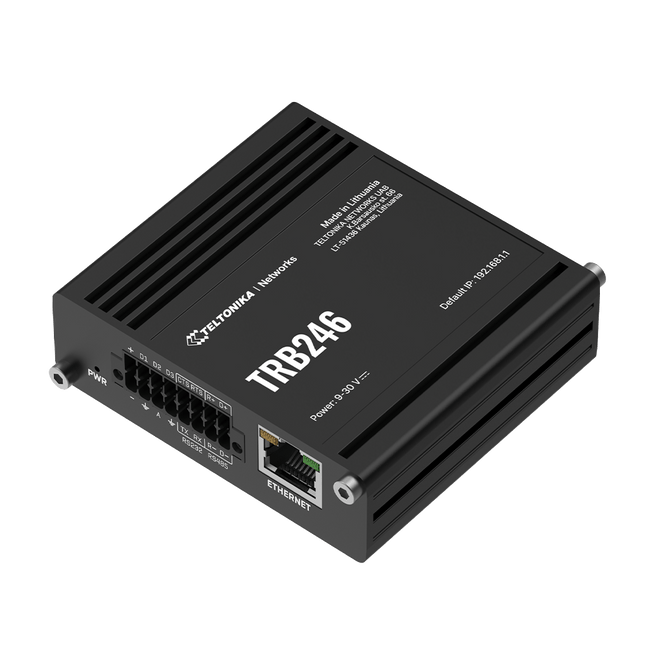 Teltonika Modem-Router Teltonika TRB246 Industrial Rugged Cellular LTE 4G IoT Gateway RS232 RS485 IOs