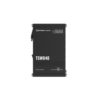 Teltonika POE Switch Teltonika TSW040 DIN Rail 8-Port PoE+ Ethernet Switch (Unmanaged, 240W Budget)
