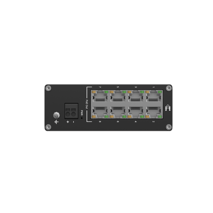 Teltonika POE Switch Teltonika TSW040 DIN Rail 8-Port PoE+ Ethernet Switch (Unmanaged, 240W Budget)