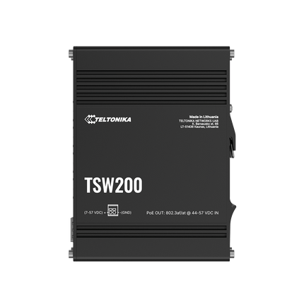 Teltonika POE Switch Teltonika TSW200 DIN Rail 8-Port PoE+ Gigabit Ethernet Switch with SFP