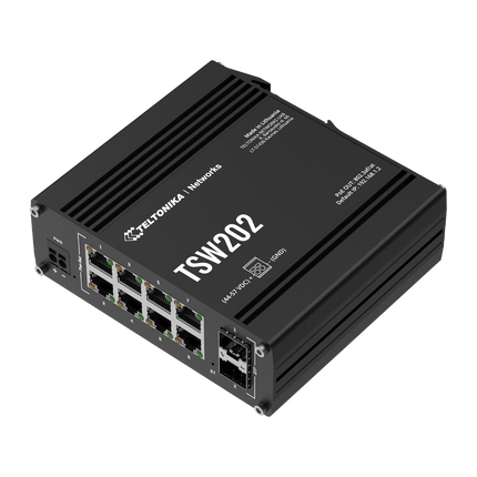 Teltonika POE Switch Teltonika TSW202 Managed PoE+ Ethernet Switch (8× PoE+, 2× SFP)