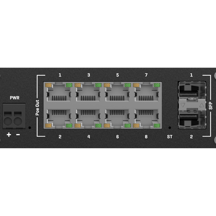 Teltonika POE Switch Teltonika TSW202 Managed PoE+ Ethernet Switch (8× PoE+, 2× SFP)