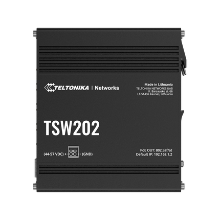 Teltonika POE Switch Teltonika TSW202 Managed PoE+ Ethernet Switch (8× PoE+, 2× SFP)
