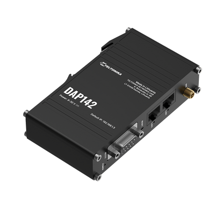 Teltonika Serial to Wireless Teltonika DAP142 RS232 Wireless Access Point (PoE, WiFi, DIN Rail Mount)