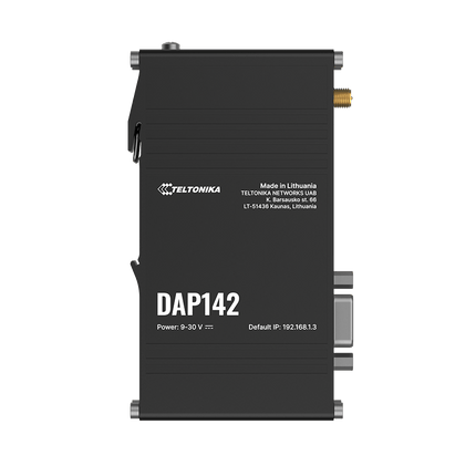 Teltonika Serial to Wireless Teltonika DAP142 RS232 Wireless Access Point (PoE, WiFi, DIN Rail Mount)
