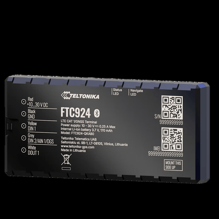 Teltonika Tracking Device Teltonika FTC924 Next-gen 4G LTE Cat 1 vehicle GPS Tracker Bluetooth 5.4
