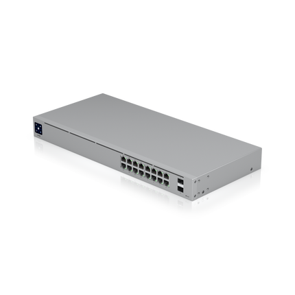 Ubiquiti-UniFi Ethernet Switch Ubiquiti UniFi USW-16-POE Ethernet Switch 16 Port Gigabit Switch 8 PoE and 2 SFP