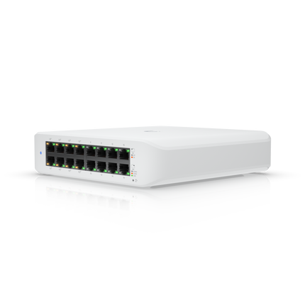 Ubiquiti-UniFi Ethernet Switch Ubiquiti UniFi USW-LITE-16-POE 16 Port Gigabit Ethernet Switch 8 PoE