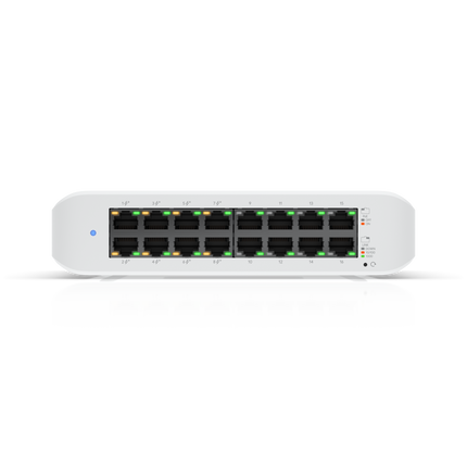 Ubiquiti-UniFi Ethernet Switch Ubiquiti UniFi USW-LITE-16-POE 16 Port Gigabit Ethernet Switch 8 PoE