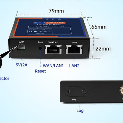 USR IOT Cellular Router USR-DR185 4G CAT-1 Mini Cellular LTE Router
