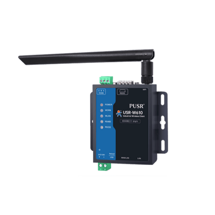 USR IOT IoT Comms Industrial RS232 RS485 Serial to WiFi & dual Ethernet Converter USR-W610 Qualcomm