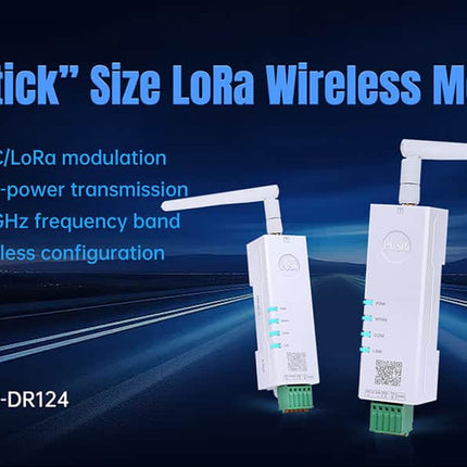 USR IOT IoT Comms USR DR-124 RS485 to 2.4GHZ LoRa Bidirectional Transparent Data Transmission