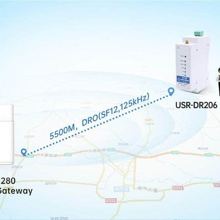 USR IOT LoRa IoT USR-DR206 Serial RS485 to LoRaWAN Converter