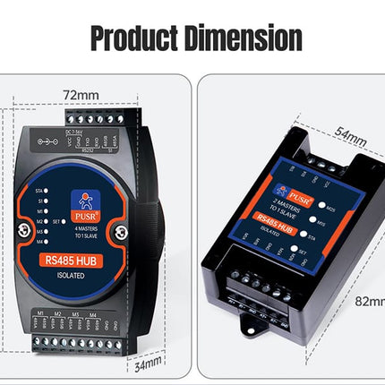 USR IOT Serial Comms USR-HUB-S Industrial RS485 RS232 RS422 TTL Hub